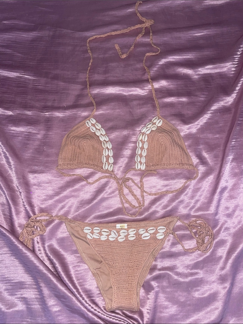 Forever 21 Nude Pink Seashell Bikini 🩷